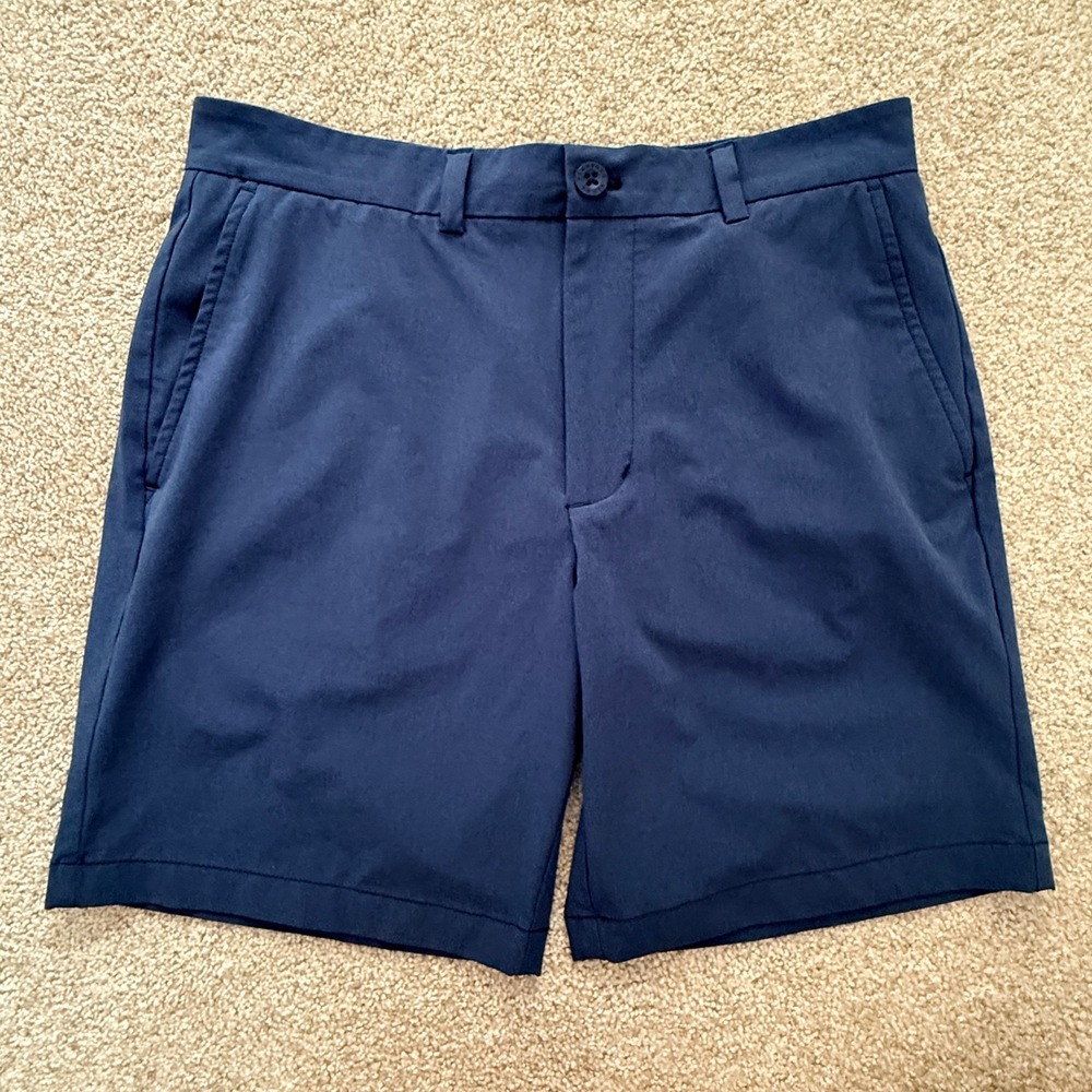 Vineyard Vines Performance Shorts Mens 31 Navy Blue Stretch Golf Tech 134578